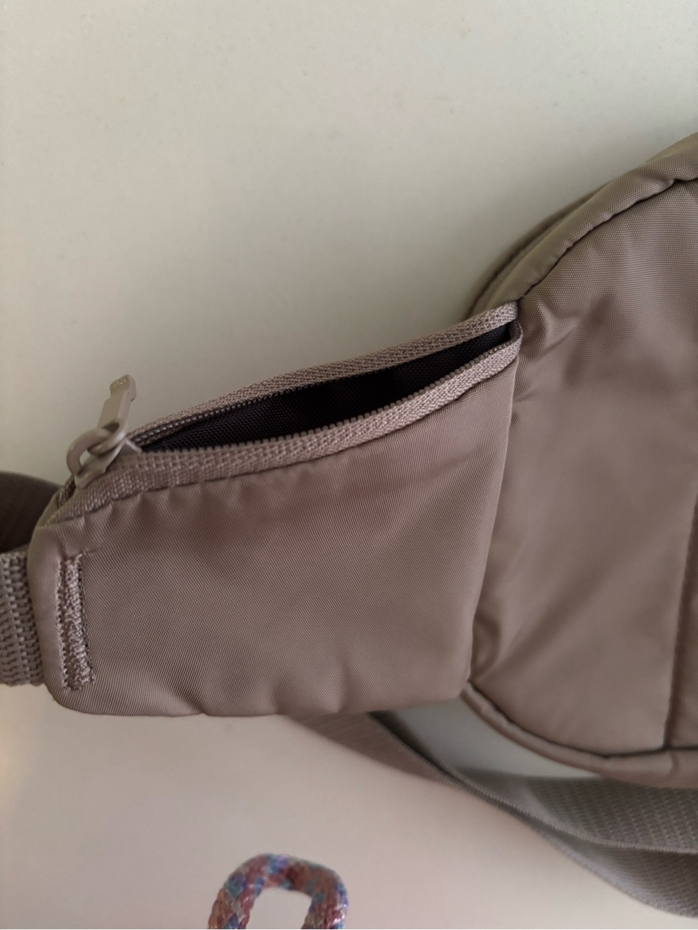 adidas Taupe Waist Bag with Gold Logo - Picture 3 of 4